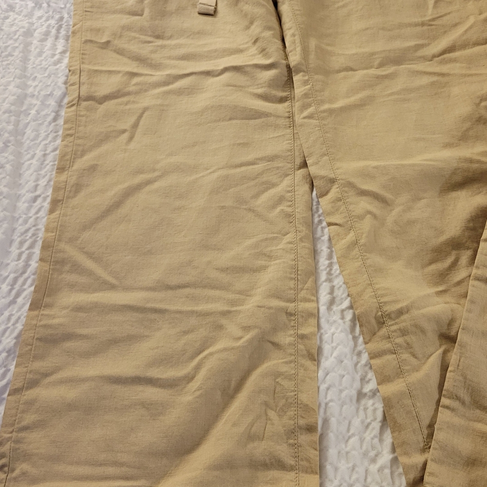 Tommy Hilfiger Tan Linen Pants